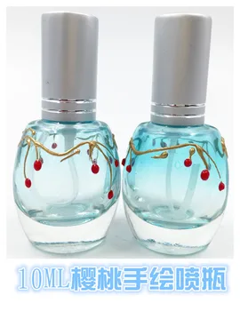 

12ML The new fashion perfume bottles spray painted cherry perfume bottle 5pcs/lot