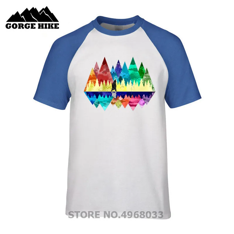 Creative Design Couple Clothes T shirts nature, mountains, landscape, outdoors, hiking, bear, animals, mtb T-shirt 3D Print male