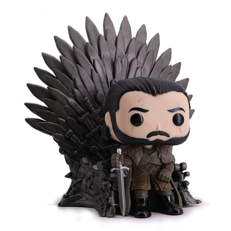 

Jon Snow in Iron Throne Game of Thrones Figure The Latest Edition Iron Throne PVC Vinyl Collection Toys