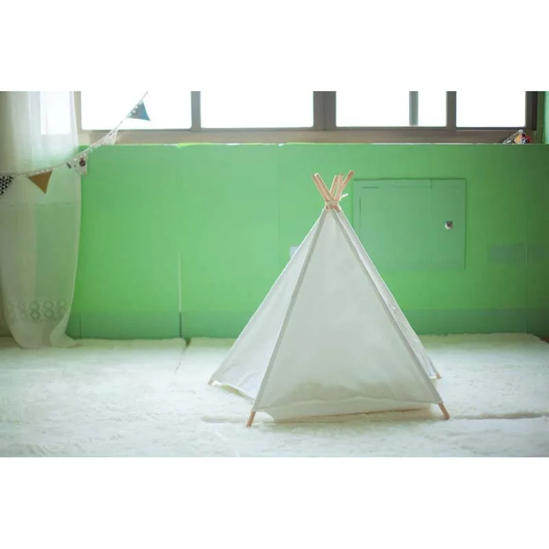 Игровая палатка для собак/кошек кровать собак вигвам с подушкой|house teepee|play tentteepee