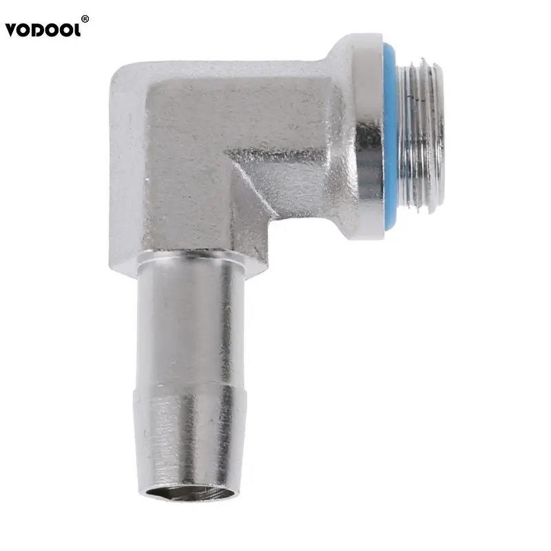 9mm ID Brass PC Water Cooling System Part G1/4 Thread 90 Degrees Elbow Pipe Connector Computer Components Cooling Accessories