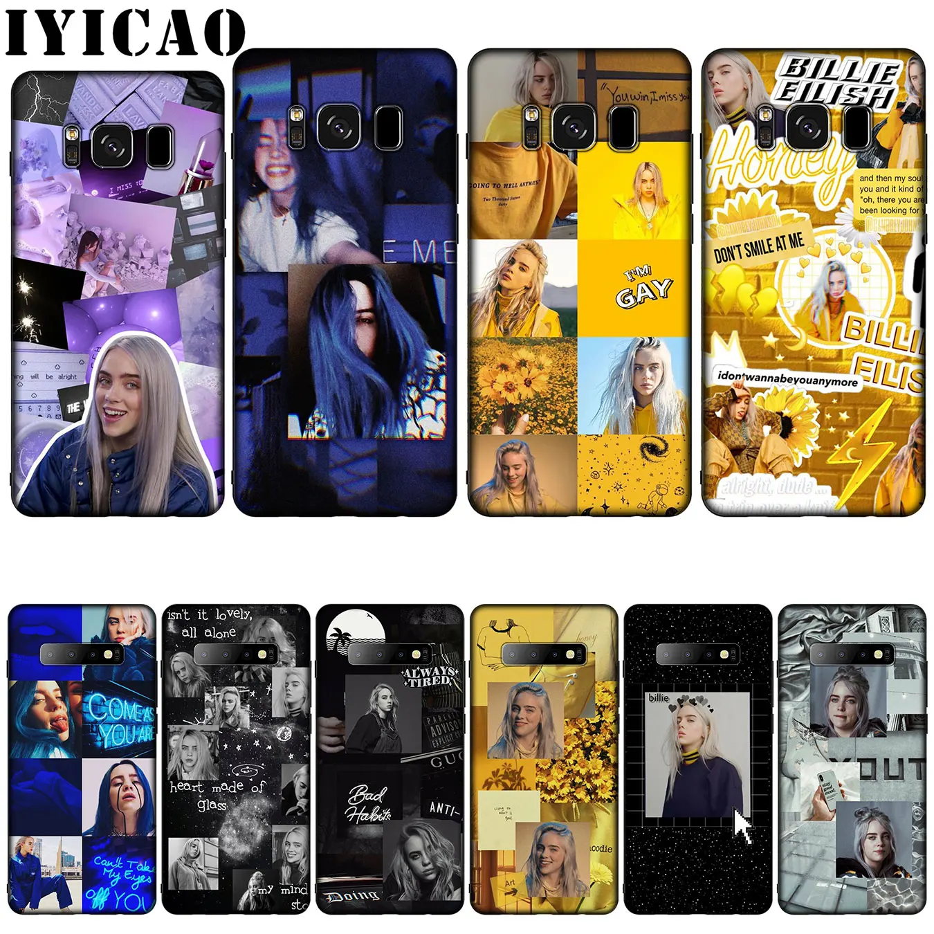 Милый силиконовый мягкий чехол для телефона Billie Eilish Khalid Samsung Galaxy S20 S10 S9 S8 Plus Lite Ultra