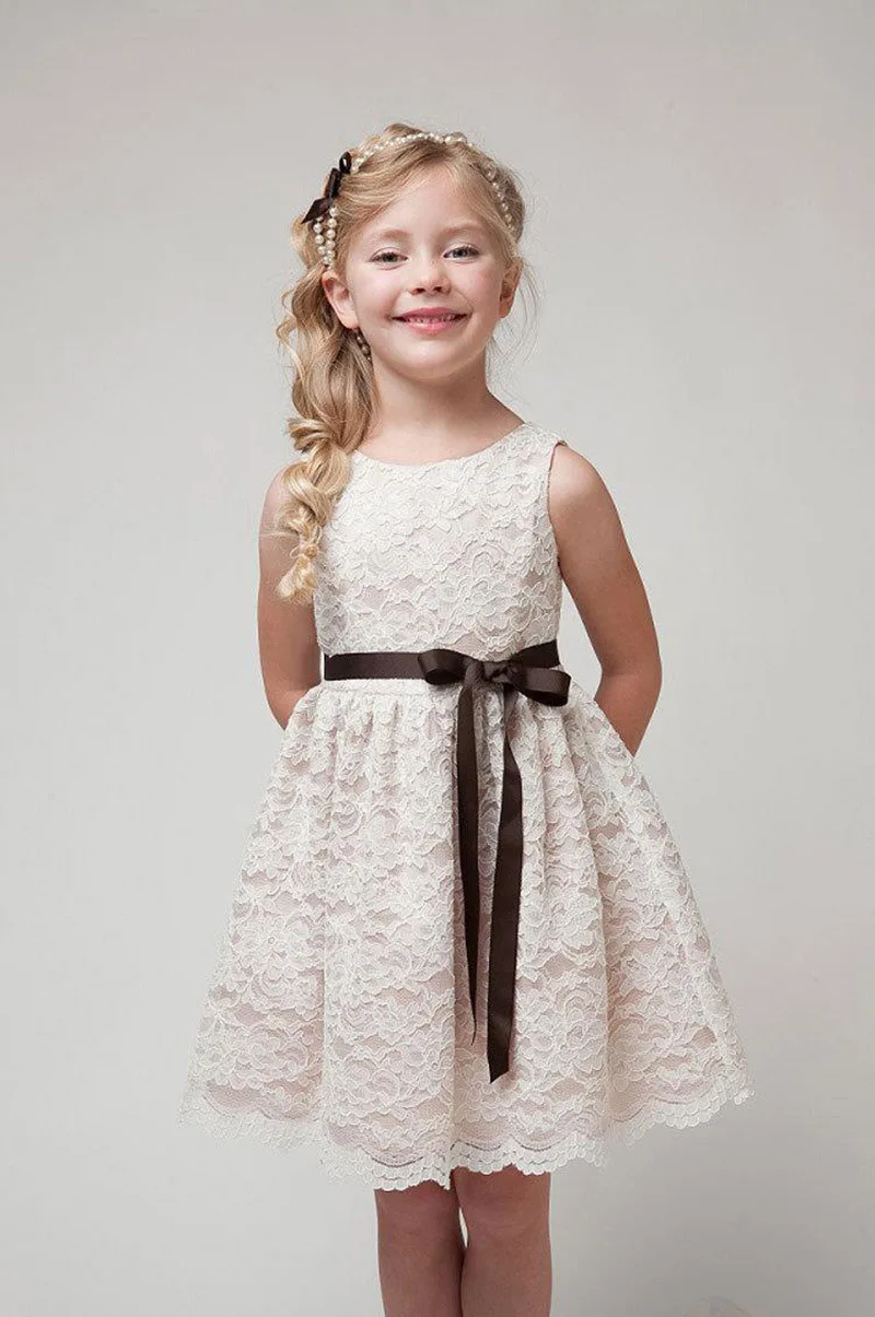

Short sleeve Girls Dress 2019 New Summer Brand Girls Clothes Lace Design Baby Girls Dress Party Dress For 4-11 Years