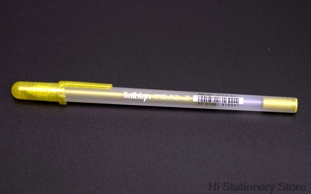 10 шт. японский бренд Sakura Белое золото гелевый рулон на водной основе 0,7 мм гелевая ручка живопись ручка Сделано в Японии Высокое качество XPGB#50 - Цвет: Golden