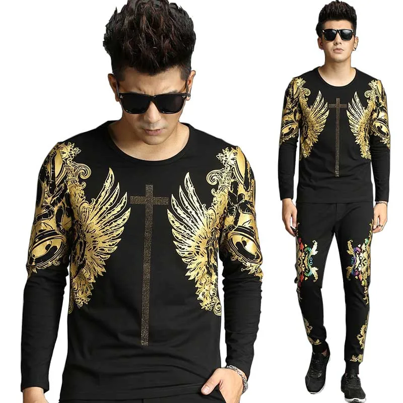 Spring Autumn New Fashion Sweatshirt Pants 2PCS Joggers Set Tracksuit for Men Casual Slim Sweat Suit Hoodies with Trousers Spring Autumn New Fashion Sweatshirt Pants 2PCS Joggers Set Tracksuit for Men Casual Slim Sweat Suit Hoodies with Trousers