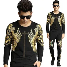 Spring Autumn New Fashion Sweatshirt Pants 2PCS Joggers Set Tracksuit for Men Casual Slim Sweat Suit Hoodies with Trousers