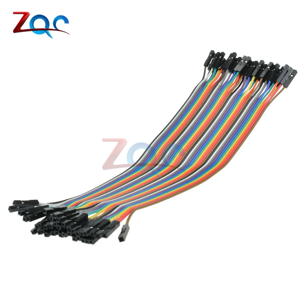 40PCS Dupont Wire Color Connector Cable 2.54mm 1P - 1P For Arduino 40PCS Dupont Wire Color Connector Cable 2.54mm 1P - 1P For Arduino