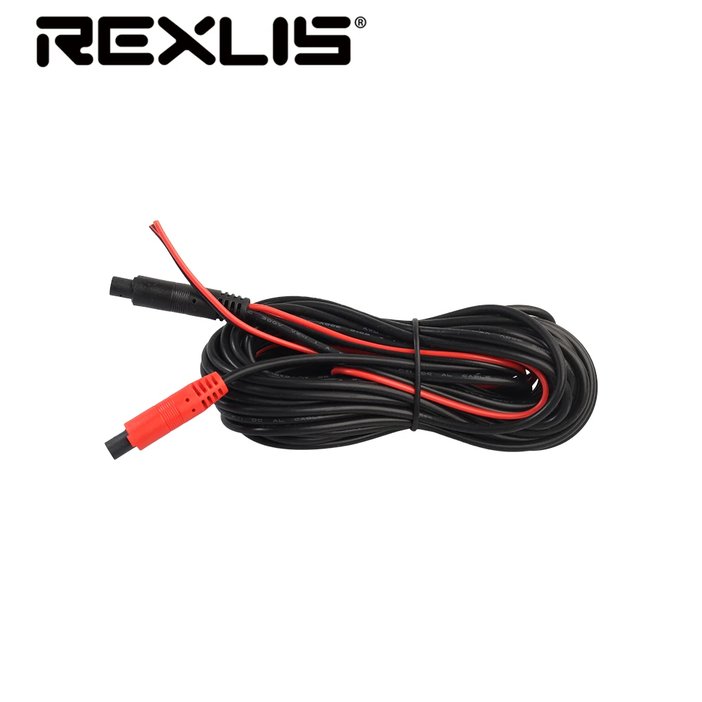 

REXLIS 4Pin Male to Male Car Reverse Rear View Parking Video Extension Cable Car Vehicle Backup Camera Reversing Monitor Cord