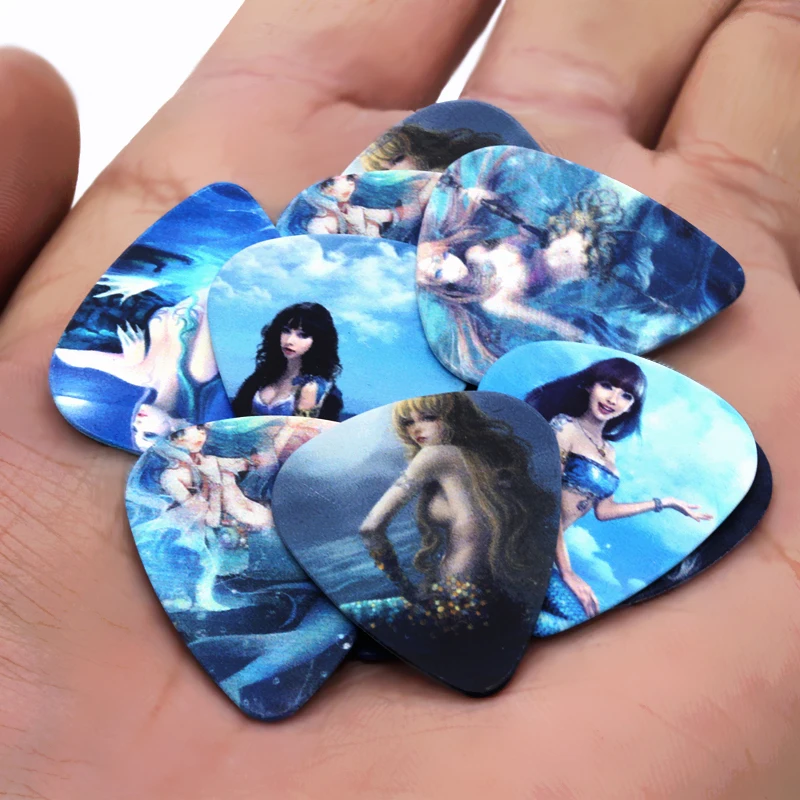 SOACH 50pcs/Lot 0.46/0.71/1.0mm Acoustic guitar picks strings Instrument musical guitarra Accessories/Bass Guitar paddle/ukulele
