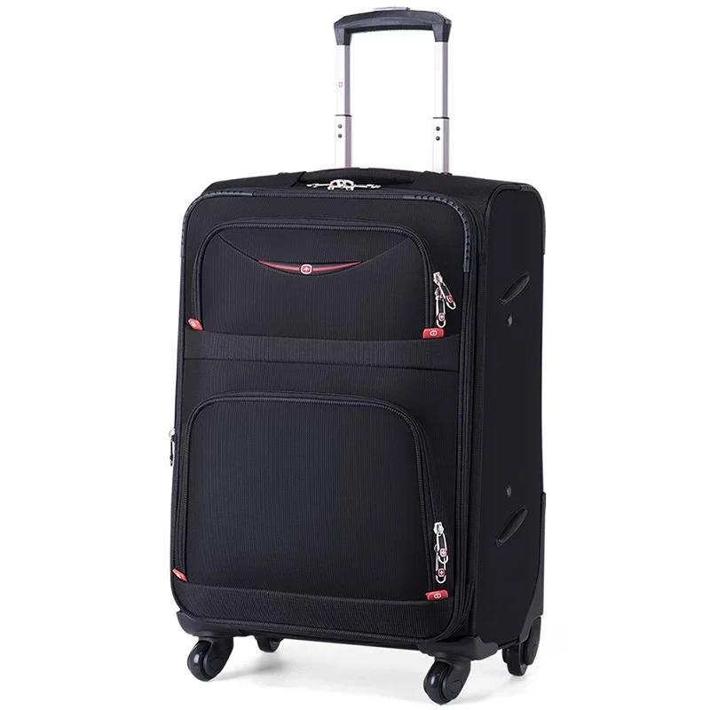 Горячее предложение! швейцарский бренд, деловой багаж на колесиках, набор с сумочкой, Мужская водонепроницаемая оксфордская мода, чемодан на колесиках, дорожная сумка - Цвет: 20 inch