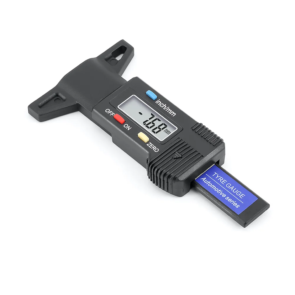 1 Piece Car Digital Tester Brake Shoe Pad Tire Pressure Gauge Depth Tester Guage Tire Pressure Measurement Tire Repair Tools