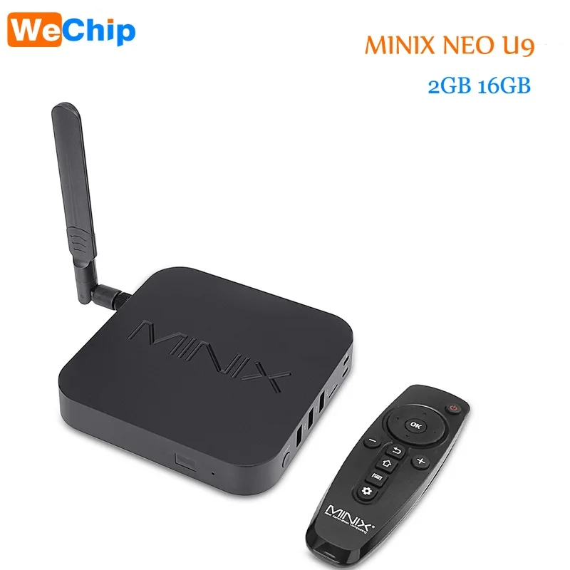 Wechip MINIX NEO U9-H Android 6.0.1 ТВ приставка Amlogic S912-H Восьмиядерный 2G/16G 802.11ac 2,4/5 GHz WiFi 4K HDR IP tv Смарт ТВ приставка ip tv - Цвет: MINIX NEO U9