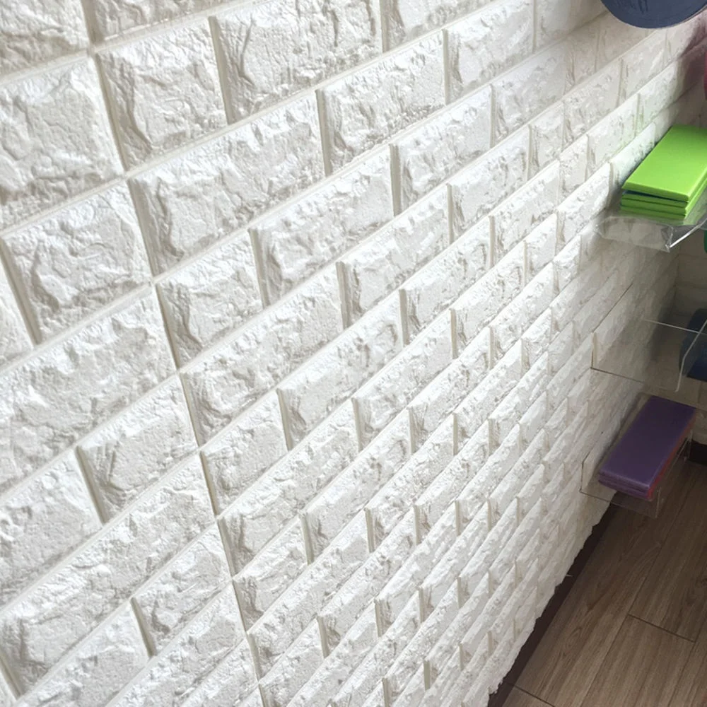 Самоклеящиеся обои с 3d изображением каменного кирпича 70 см * 30 см|Наклейки на