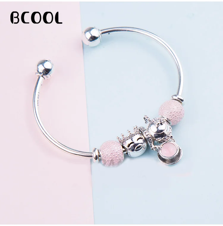

DIY Jewelry Female Charm Fashion Silver 925 Original Bracelet, Suitable for Female Crystal Jewelry Bracelet Jewelry Gift