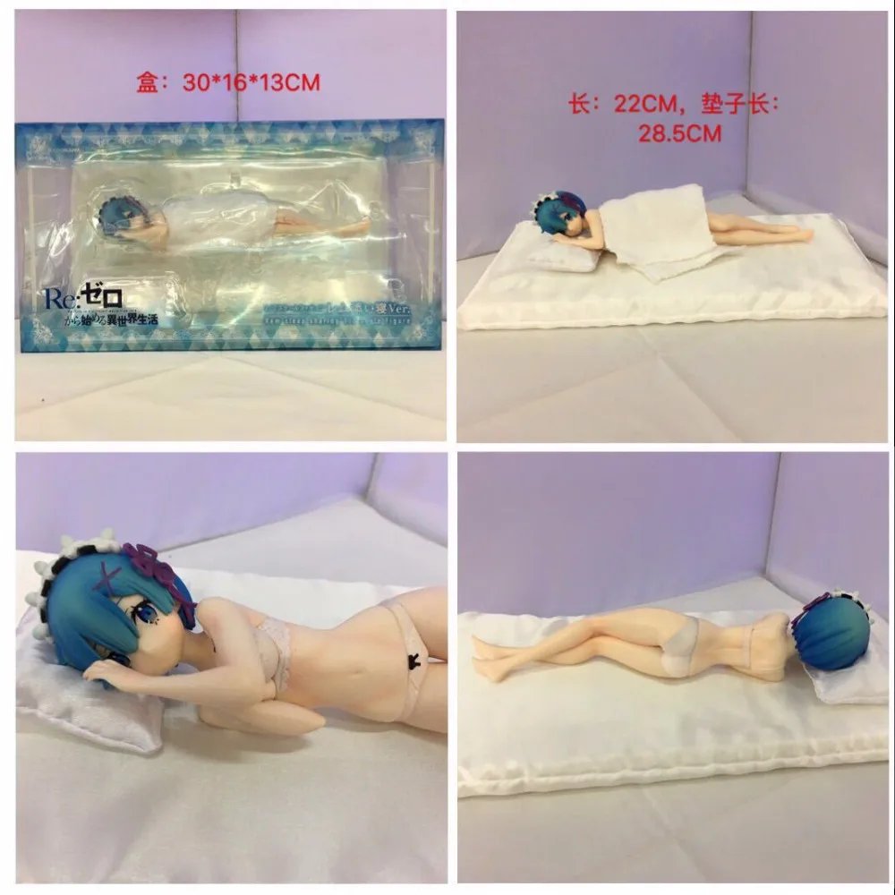 

Anime Re:Life in a different world from zero Rem Sleeping Version Sexy Action Figure Toys rem Brinquedos Gifts with box
