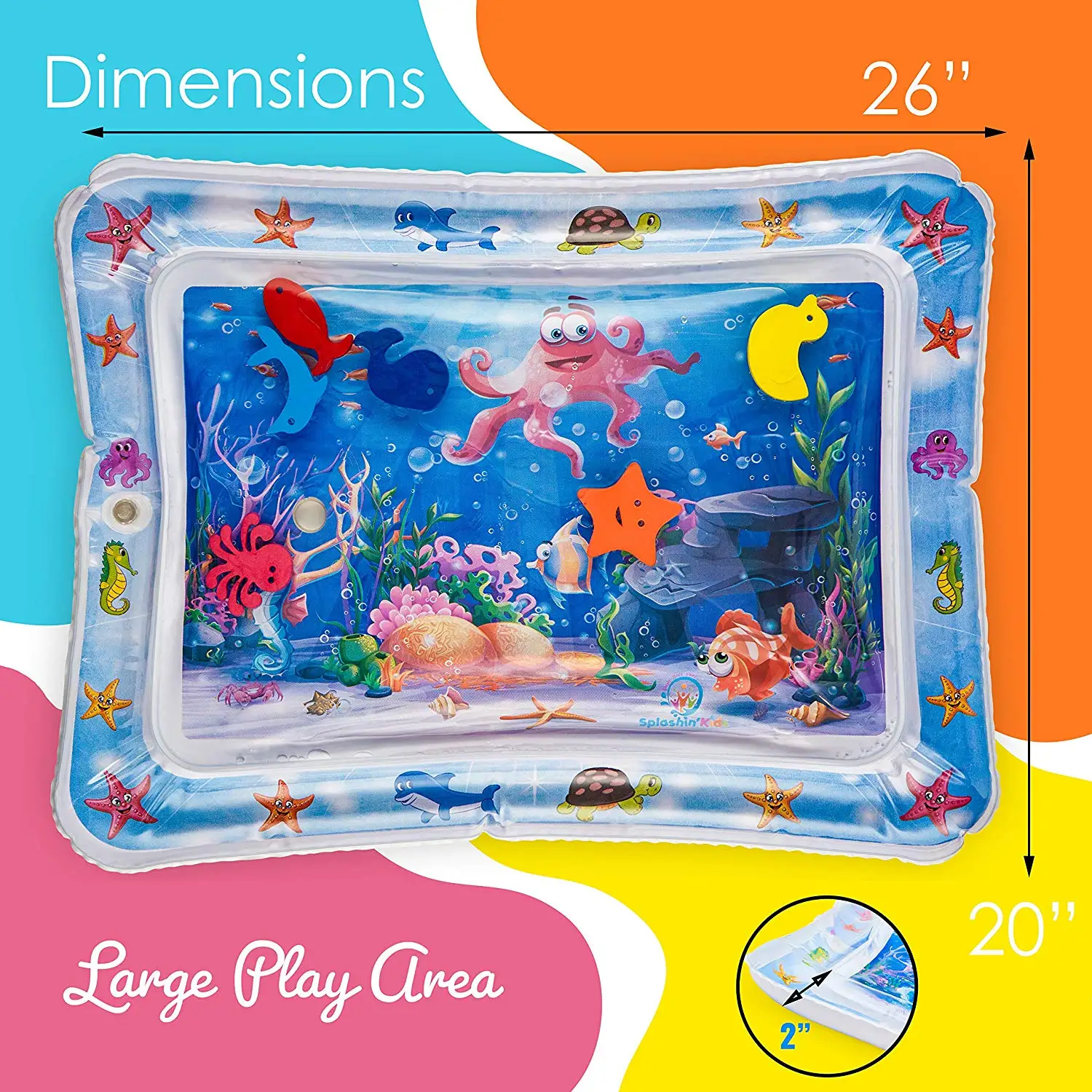 2019 Criativa Dupla Utilização Afagou Bebê Brinquedo Inflável Almofada Bebê Almofada Almofada Água Prostrado Pad Pat Brinquedo Inflável da Água 20 Cheap Tapetes de jogo