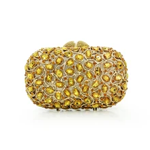 Роскошное Новое поступление янтарный цвет алмаз женский клатч Сумки Модные нежные женские сумки вечерние сумочки(88192A-CY