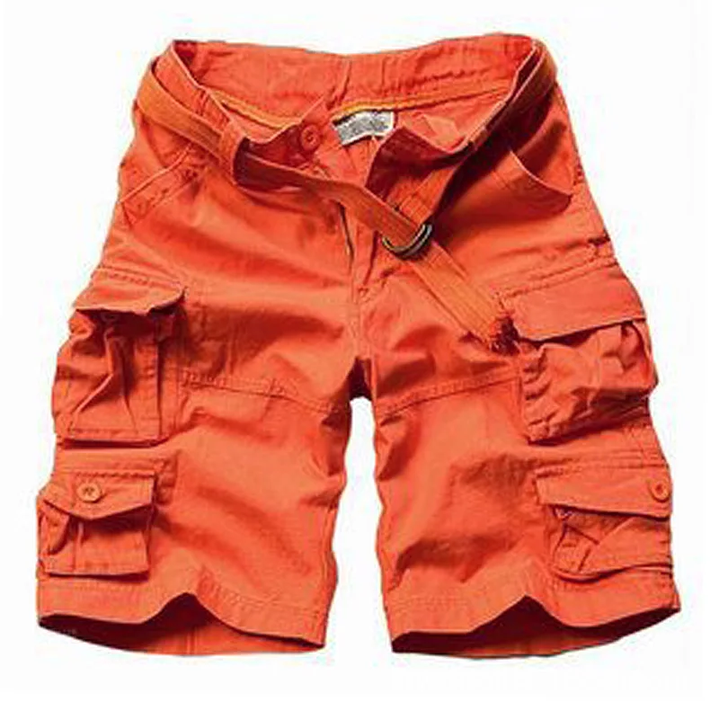 2020 Summer Fashion Military Cargo Shorts Men High Quality Cotton Casual Mens Shorts Multi-pocket ( Free Belt ) casual shorts for men Casual Shorts