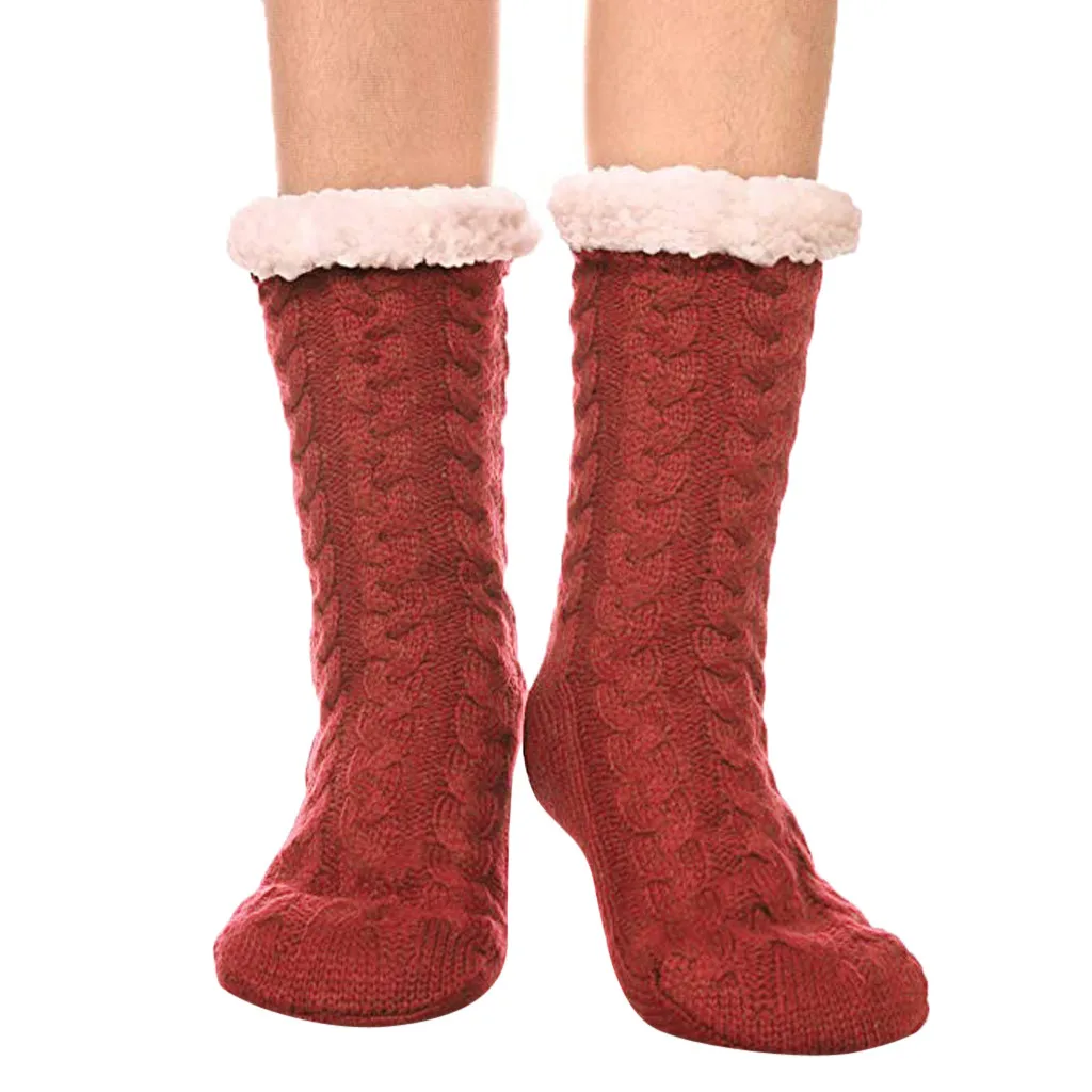 1 пара носков женские зимние супер мягкие теплые уютные пушистые с флисовой подкладкой Рождественский подарок с грипп Dec 10