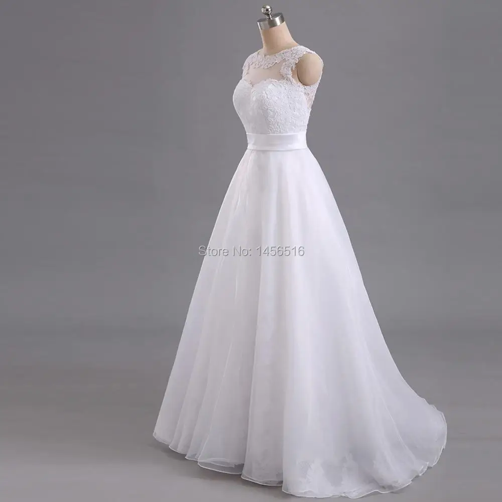 Menoqo 2018 индивидуальный заказ Формальные Свадебные платья Vestido De Noiva Casamento органза Кружево Robe De Mariage Невесты Сделано в Китае