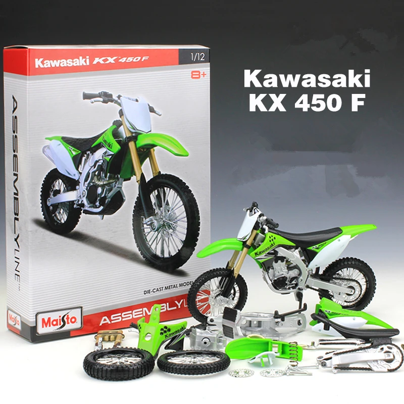 Maisto 1:12 игрушки для мотоциклов KX450F комплекты для автомобилей DIY Собранный мотоцикл детские игрушки коллекция
