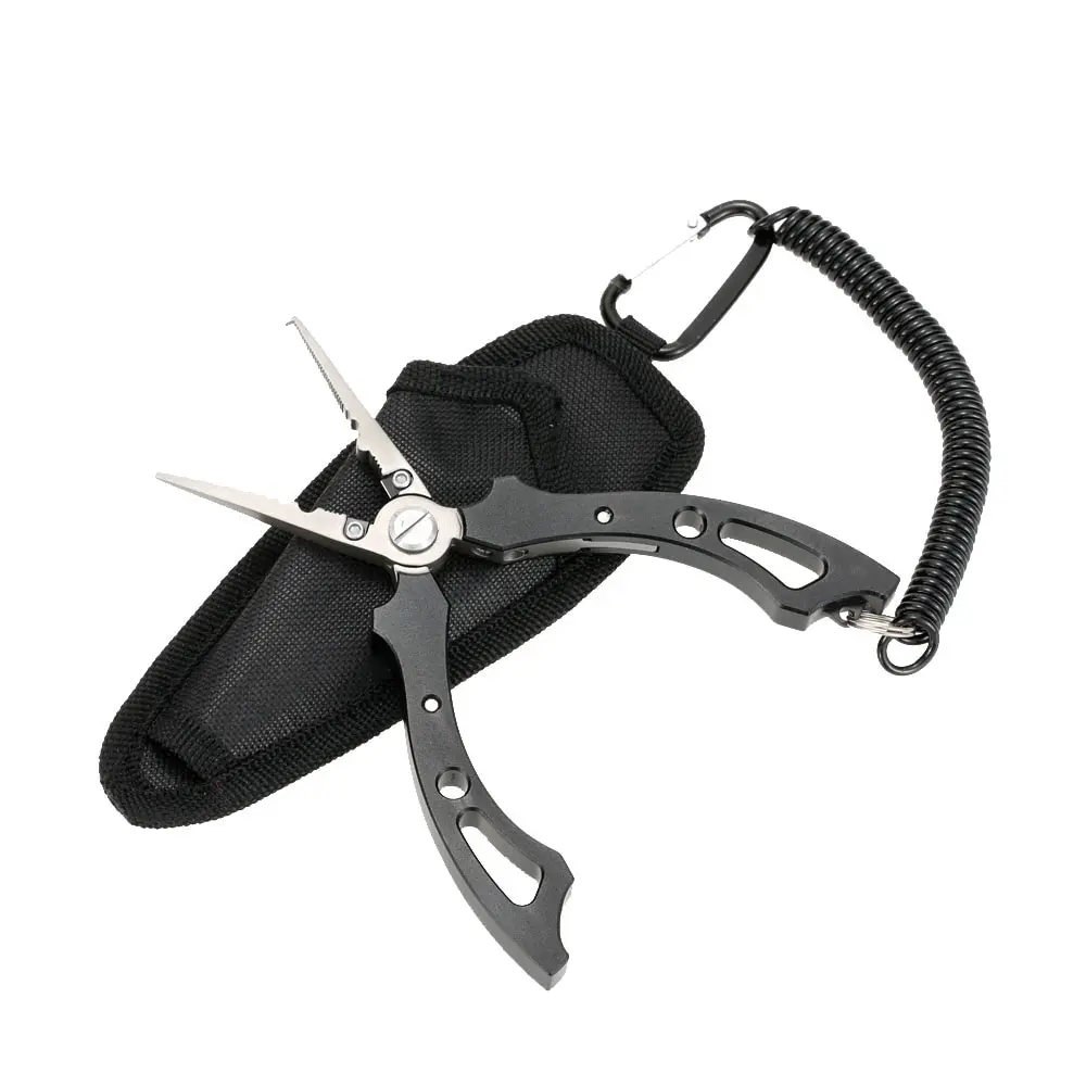 

15.5cm Fishing Pliers Fish Lip Outdoor Multifunctional Fishing Pliers Line Cutter Scissors Hook Remover Tackle Pesca