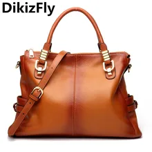 DikizFly винтажные большие сумки из натуральной кожи женские сумки брендовые роскошные женские сумки из натуральной кожи модные сумки через плечо Bolsa