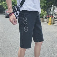 Японский стиль Мужские Шорты повседневные Хип-хоп хлопковые до колен шорты для бега черные летние короткие Hombre