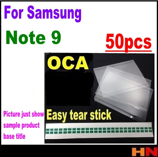 50 шт. оптовая продажа для Samsung Galaxy Note 9 OCA пленка оптический прозрачный клей стикер