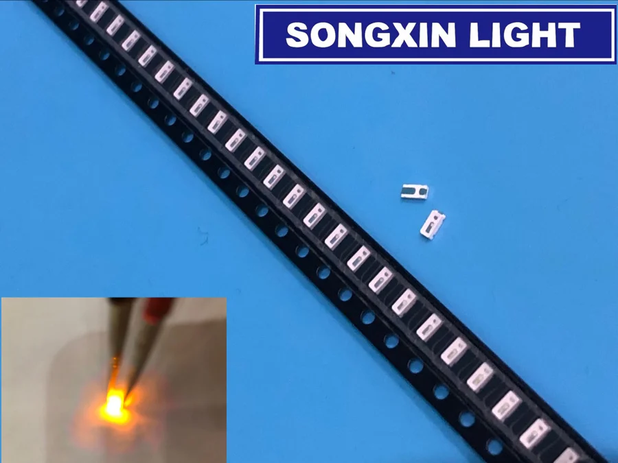 4000 шт. 3014 SMD светодиодный чип желтый сверхъяркий 0 1 Вт 6-8 лм 30 мА 2 в поверхностного