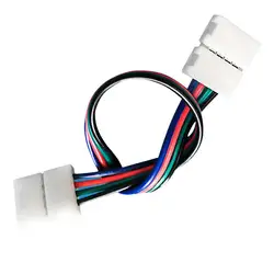 4 шт./компл. удлинитель кабеля двойная розетка быстрая без сварки безопасности 4PIN вилка гибкая 5050 RGB Светодиодная лента декоративный