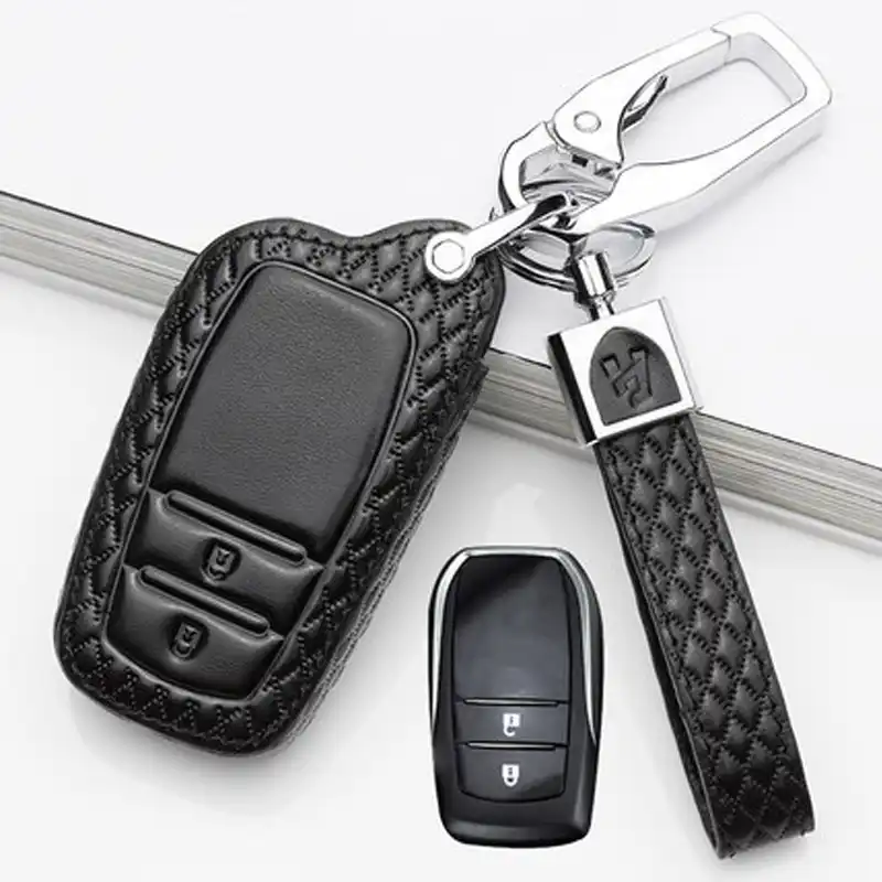 Чехол для ключей автомобиля Toyota Prado Camry Corolla чехол из натуральной коровьей кожи