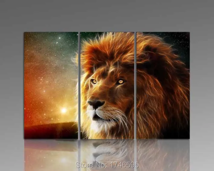 Affordable Home Decor And Free Shipping At Bargain Bunch Modern Canvas Hd Printed Painting Frame Modular Pictures Home Decor 5 Panel Animal Lion Poster For