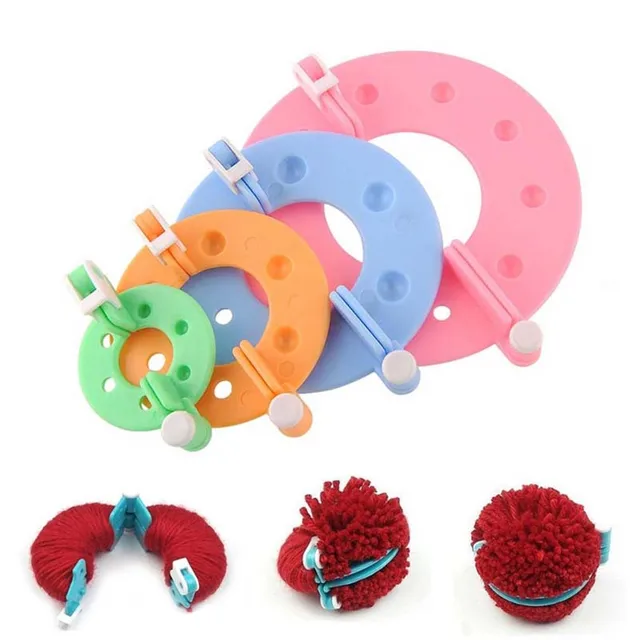 Pom-pom-maker-outils-pour-le-tricotage-a