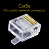 Cncob-connecteur réseau Cat5e utp plat 8P8C, connecteur Ethernet modulaire RJ-45, tête en cristal courte, 50pcs ► Photo 2/6