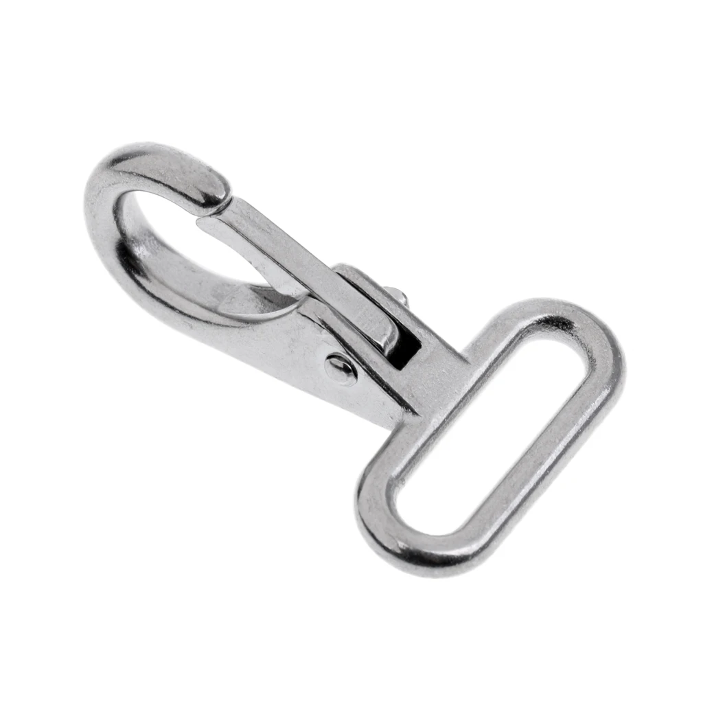 

Spring Snap Hook Carabiner Clip - Fixed Eye Snap Link Marine Grade Heavy Duty 316 Stainless Steel Gancho de clip video crochet