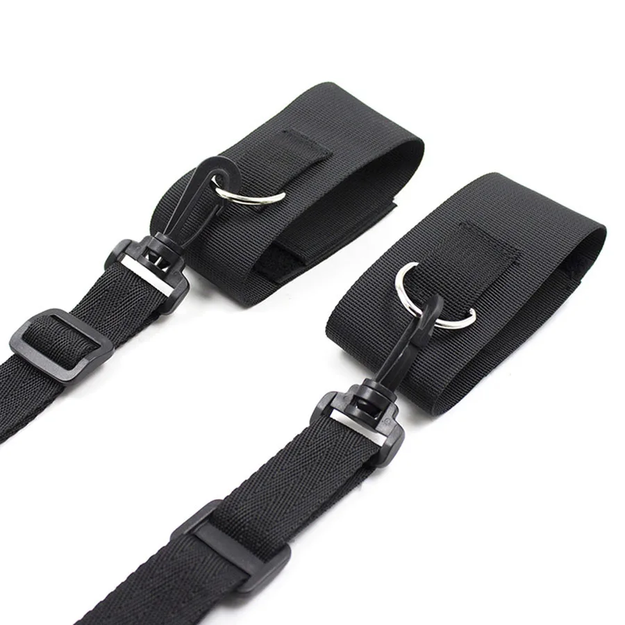  Under Bed Bondage Set Restraint System Kit Ankle Cuffs Wrist Hand Cuffs BDSM ToyBinding Rope Strap