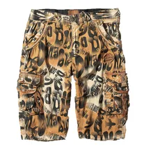Повседневное мужские шорты для новые летние камуфляжные мульти-комбинезоны с карманами модные Повседневное пляжные брюки pantaloncini uomo хлопок# y3