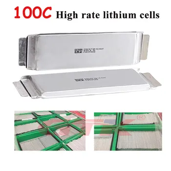 

10pcs 100C high rate 3.7v 1300/3700/6100/5100MAH lithium cells For Model aircraft batteries twin-duct aircraft