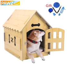 В домашних условиях милая собака деревянный дом съемный Реверсивный собачий Питомник Кровать Котенок Играть игрушки Маленькая Собака Кошка дом товары для домашних животных