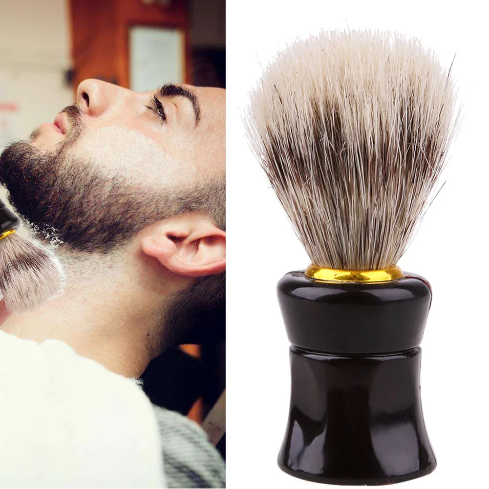 Для мужчин волос помазок ручной серебро кончик кисти бритья инструмента бритвенный станок для бритья и удаления волос парикмахерские