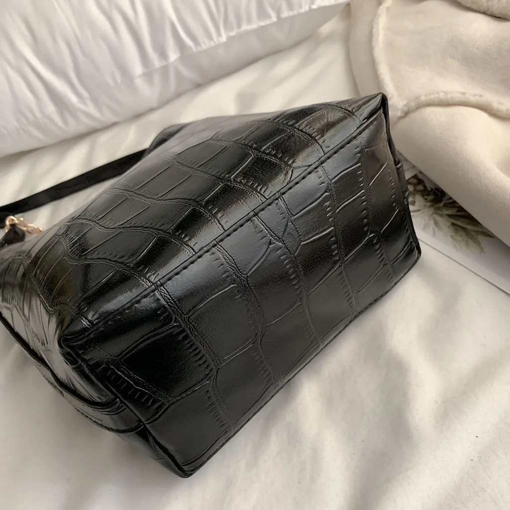 Женская сумка-мессенджер с каменным узором, сумка на плечо, универсальная сумка-мессенджер, модная сумка-мешок