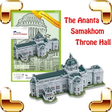 Новогодний подарок Ananta Samakhom Throne Hall Ренессанс архитектурный стиль строительство 3D головоломка бумага DIY структура подарок игрушки