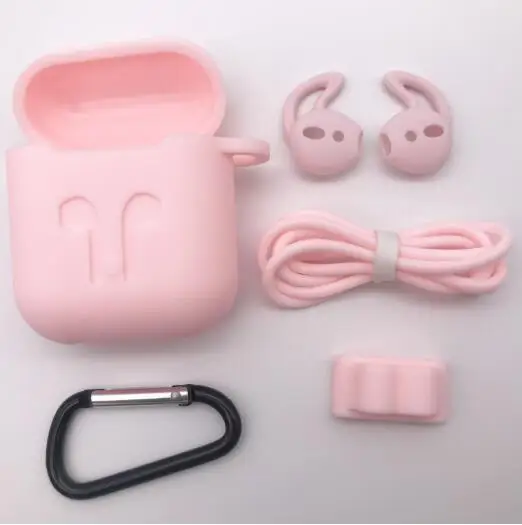 5Pcs/Set Silicone Wireless Bluetooth Earphones Case For Airpods Apple i10 i30 TWS Earbud Earphone accessories Protective Cover