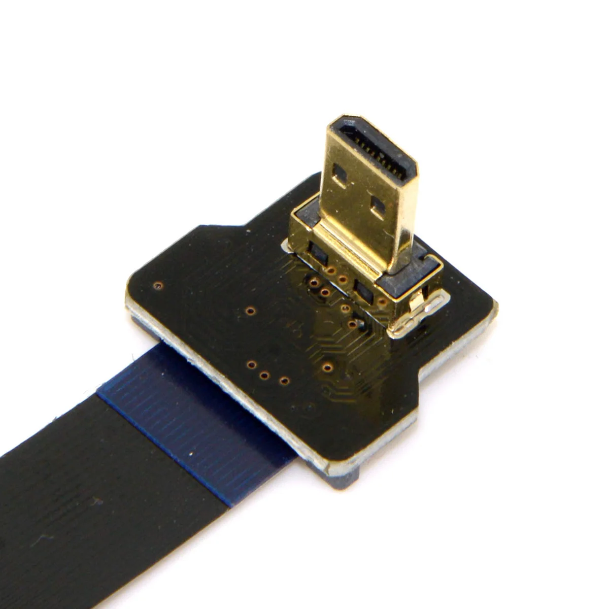 Кабель 50 см CYFPV Up угловой 90 градусов FPV микро HDMI папа к Мужской плоский кабель для