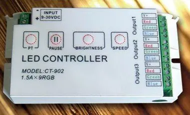 Светодиодный RGB контроллер, CT902; 1.5A* 9 канальный выход, 9-30 в вход