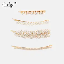 Заколки для волос Girlgo Boho Pearl ZA для женщин, модные роскошные заколки для волос, аксессуары, ювелирные украшения для свадебной вечеринки, Ins