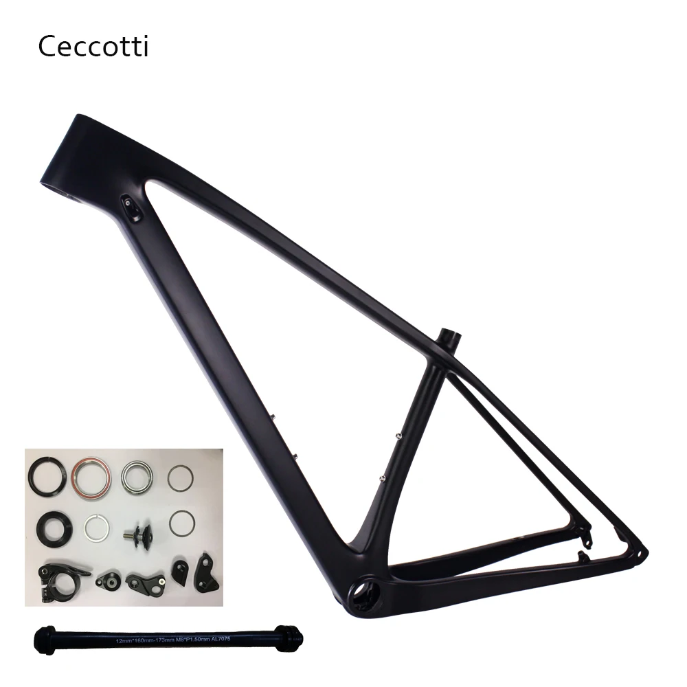 

2019 new model carbon mtb frame 27.5/29er T1000 UD carbon mountain bike frame 135*9mm 142/148*12mm exchangeable