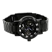 2018 New Black Men's Skeleton WristWatch Stainless steel Antique Steampunk Casual Automatic Skeleton Mechanical Watches Male 2018 New Black Men's Skeleton WristWatch Stainless steel Antique Steampunk Casual Automatic Skeleton Mechanical Watches Male