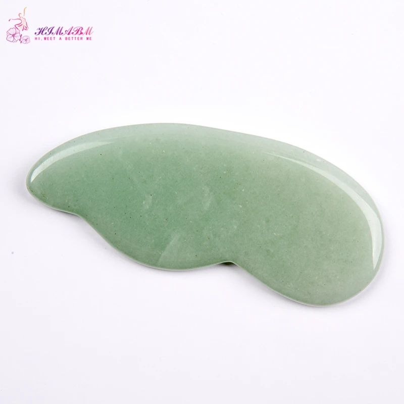 HIMABM Natural Agate Guasha Green Aventurine Gua Sha Board And Face Massage Tool Acupuncture Equipment used in TCM Skin massage HIMABM Natural Agate Guasha Green Aventurine Gua Sha Board And Face Massage Tool Acupuncture Equipment used in TCM Skin massage